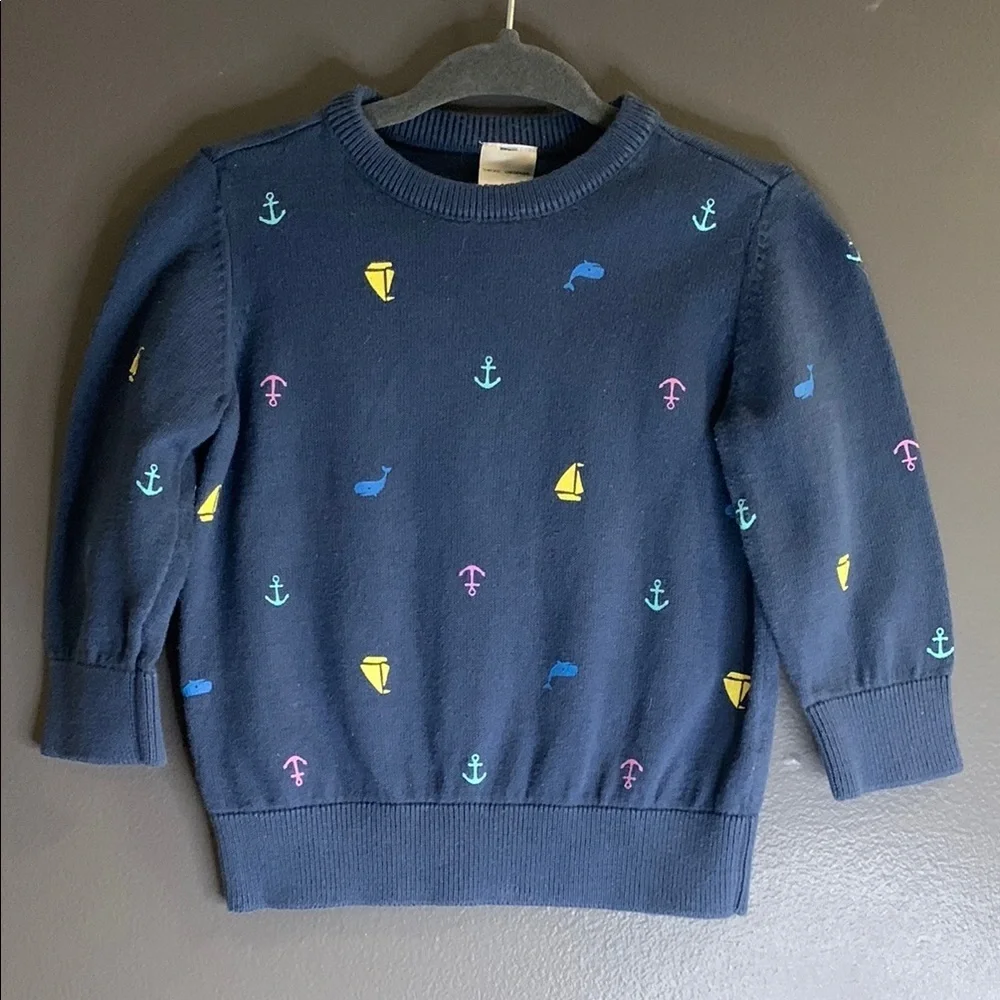 Carter’s Navy Blue Kids Nautical Sweater I’ve 12m